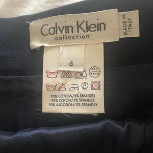 Vintage Calvin Klein Collection A-Line skirt dark navy Size 6